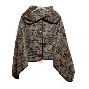 L.I.B. New York Animal Printed Poncho